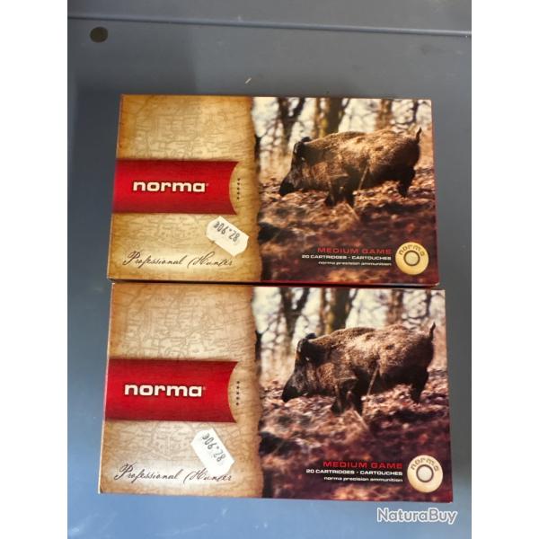 Lot 2 bo�tes Norma 7x65R Oryx Bonded 11,0g 170 gr