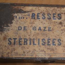 Boite de compresse en fer Blanc ww1