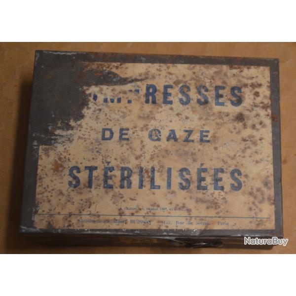 Boite de compresse en fer Blanc ww1