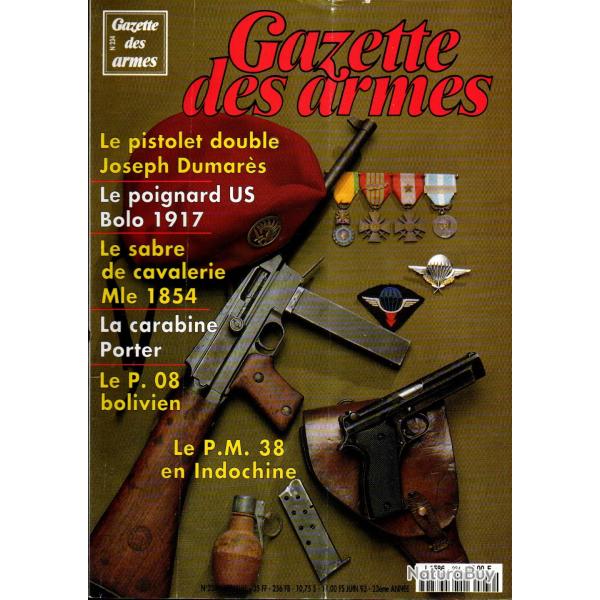 gazette des armes 234, pistolet mitrailleur 1938, carabine porter , tir aux armes anciennes,