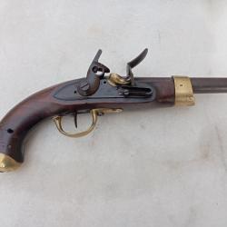 ancien pistolet silex imp saint etienne