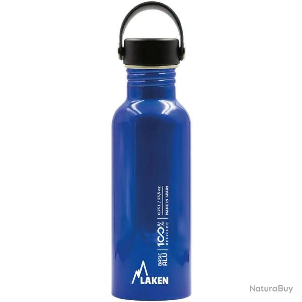 Gourde alu Laken Basic Oasis 0,75L bleue