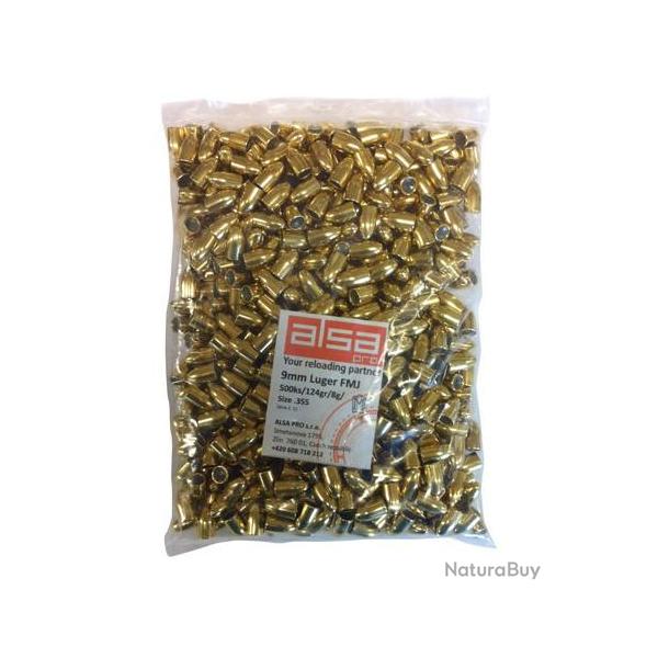 OGIVES ALSA FMJ 9MM .355 124gr x500