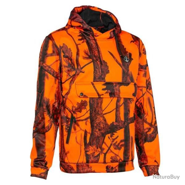 Prix de dpart  1 !! Sweatshirt  capuche Percussion Fores Ghost Camo Blaze Taille L