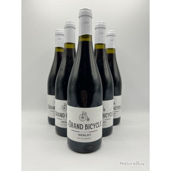 Grand Bicycle Merlot Vin de France Vin Rouge - 6 Bouteilles