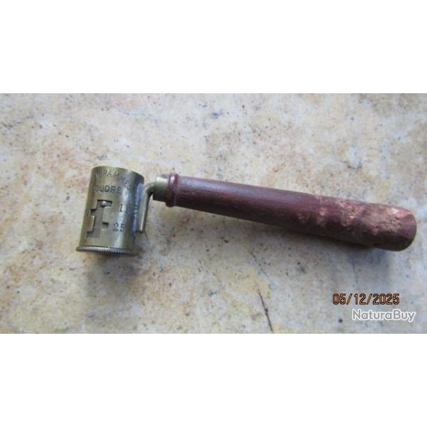 poudre noir plomb rechargement dosettes gradues plus courte tireur fusil chasse pistolet chasseur