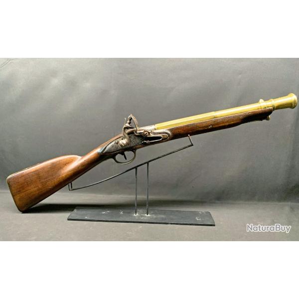ANCIEN FUSIL A SILEX DE MARINE LONDON TOWER DU XVIIISIECLE, DE TYPE TROMBLON, A VOIR