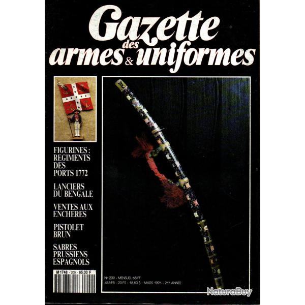 gazette des armes et uniformes 209, �l�phants de guerre , revolver warnant, cavalerie des indes,