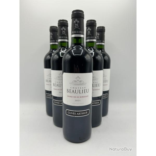 2021 Ch�teau Beaulieu Grand Vin de Bordeaux Rouge Cuv�e Arthur - 6 Bouteilles