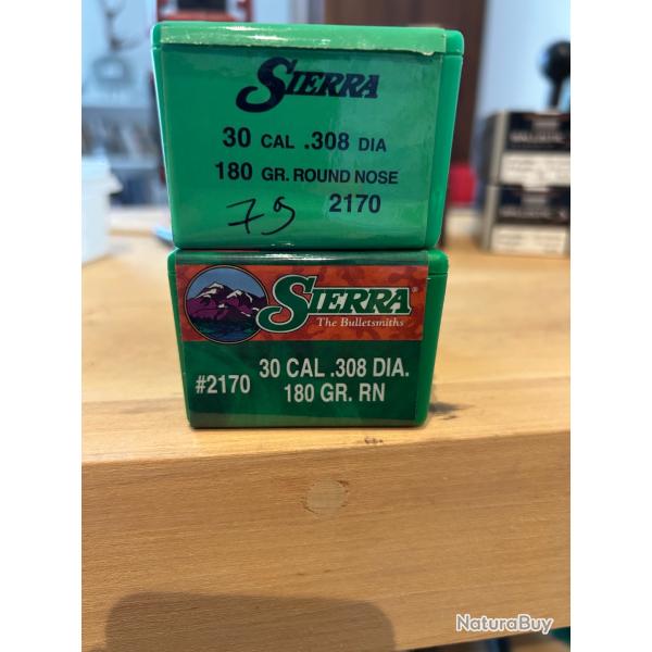 Ogives Sierra Round Nose 308/180gr