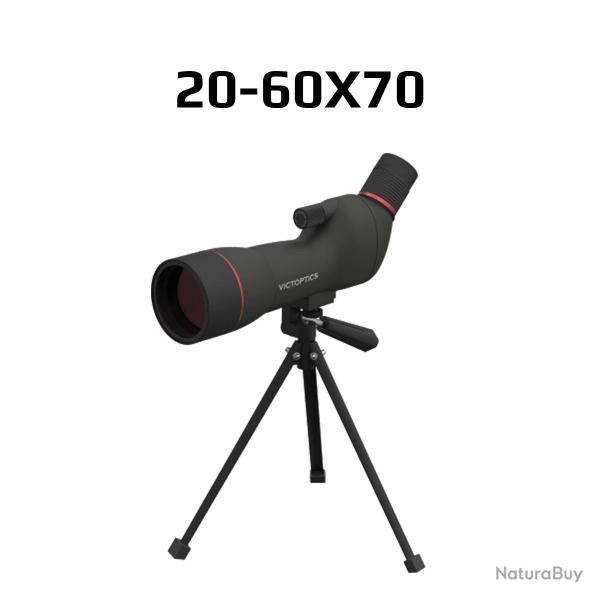 Longue Vue Zoom 20-60x70 Victoptics Puissance Haute Clart Prisme BAK7 FMC tanche IPX4