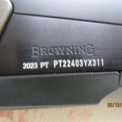 Carabine Browning  Bar 4X busc réglable canon de 53 fluté et fileté, calibre 30/06