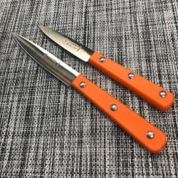 Lot de 2 couteaux »la fourmi » oranges