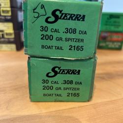 Ogives Sierra Spitzer 308/200 gr