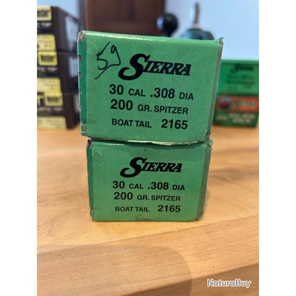Ogives Sierra Spitzer 308/200 gr