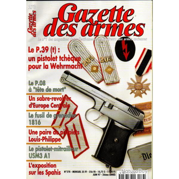 gazette des armes 278 p 39 tch�que , fusil grenadier 1816, p.08 t�te de mort, pm usm3 , usm3 a1,