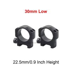 Colliers de fixation Bas vector optics 6061-T6 pour lunette de tir, rail picatinny diamètre 30 mm