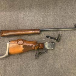 Carabine de tir Gewaer Fabriken Otterup (futur Schultz & Larsen) 22lr, take down.