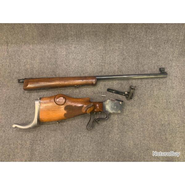 Carabine de tir Gewaer Fabriken Otterup (futur Schultz & Larsen) 22lr, take down.