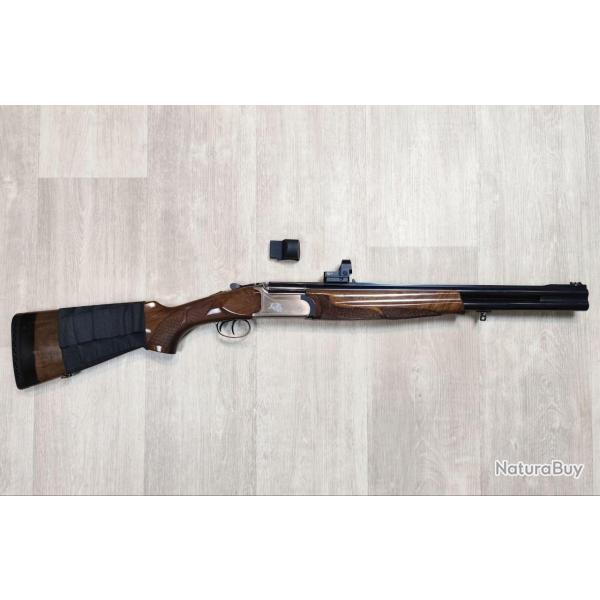 Fusil superpos SILMA SCIROCCO - Cal. 12/70 - 55 cm - Chokes lisses + Point rouge (Occasion)