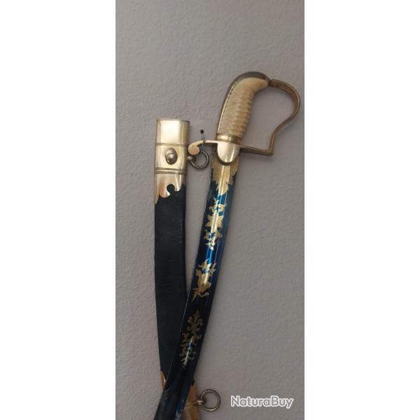 Superbe sabre  officier  mod�le 1796 hussard/dragon anglais �poque premier empire