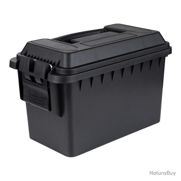 Bote  munitions en polymre renforc .50 Cal - Robuste et tanche Coloris Noir