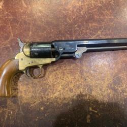 Revolver type Colt navy 1851 carcasse laiton calibre 36, PIETTA