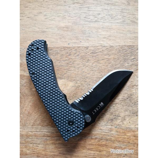 Couteau fermant CRTK M1-13K Design by Greg Lightfoot, ambidextre