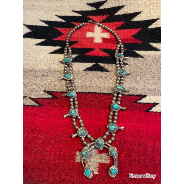 Collier Navajo turquoise