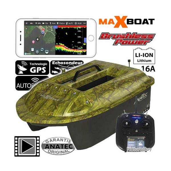 Bateau Amorceur Anatec Maxboat Oak Lithium 16A Brushless De-Sr07 Fishing Robot