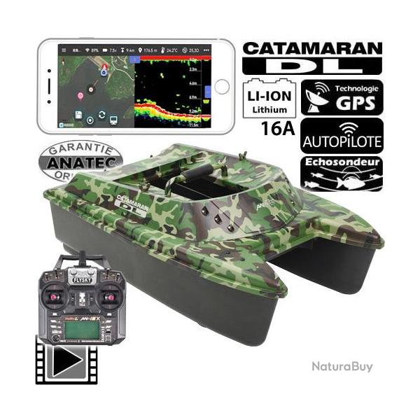 Bateau Amorceur Anatec Catamaran DL Forest Lithium 16A AN-i6X Fishing Robot
