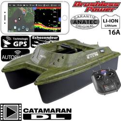 Bateau Amorceur Anatec Catamaran DL OAK Lithium 16A Brushless DE-SR07 Fishing Robot