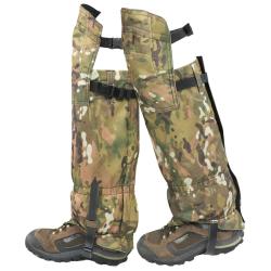 Guêtres Camouflage Imperméables Réglables Tissu Oxford Genouillères Chasse Camping Randonnée