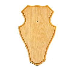 Ecusson trophée chevreuil Chêne Clair 22x13cm avec compartiment logement machoir