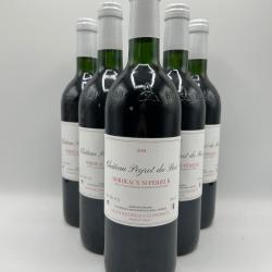 2001 Château Peyrot Peyrot du Bois - Bordeaux Supérieur Rouge - 6 Bouteilles lot