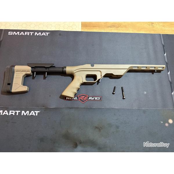 Chassis MDT LSS Tikka T3/T3X Short Action + Poigne Rogue + Crosse Carbine MDT