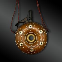 POIRE à POUDRE ou PULVÉRIN - Nuremberg, Allemagne - XVIIème siècle