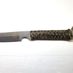 Couteau Wildsteer WILD TECH 4 Manche paracorde Lame finiton Stonewash Edition limitée 20 ANS