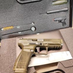 Canik METE SFT création cal.  9x19 Army WW2 Pack malette holster cat b. Neuf