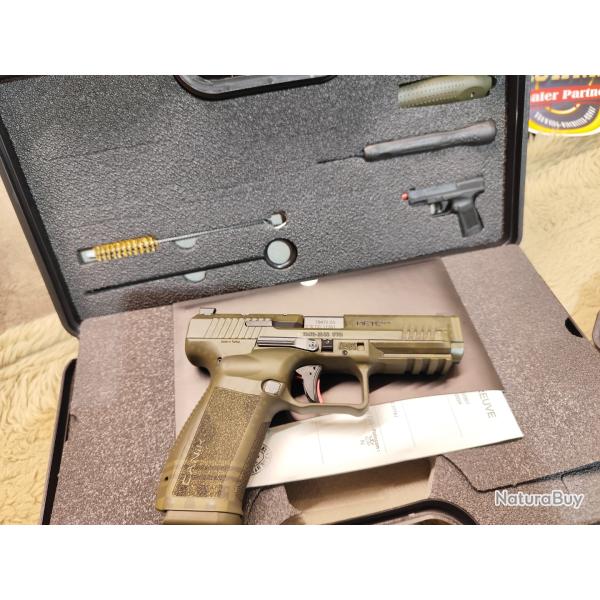 Canik METE SFT cration cal.  9x19 Army WW2 Pack malette holster cat b. Neuf