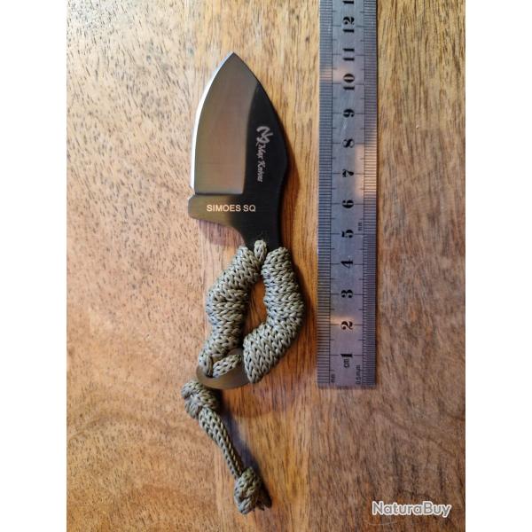 Petit couteau squelette de marque MAX KNIVE design Paolo SIMOES num�rot� avec �tui kydex