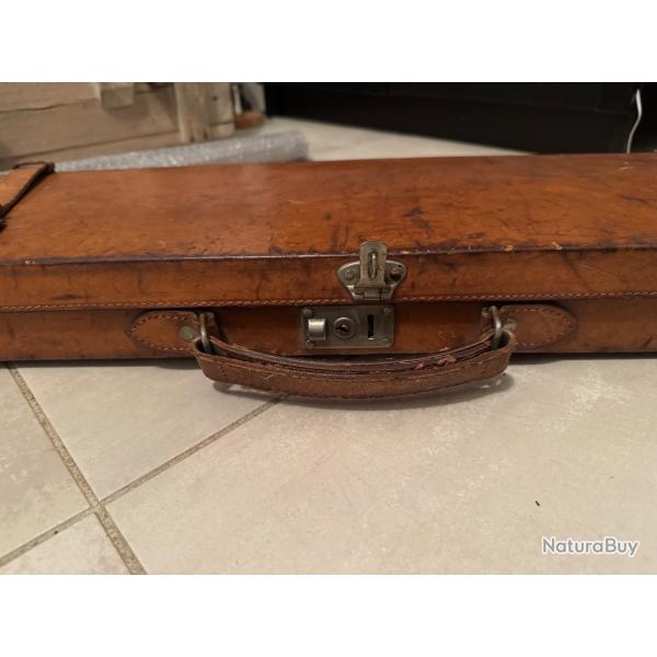 Magnifique malette fusil cuir