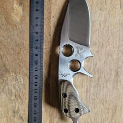 couteau POHL FORCE JAHRESMESSER 2009 en acier D2, s&eacute;rie limit&eacute;e, certificat, &eacute;tui kydex, pochette