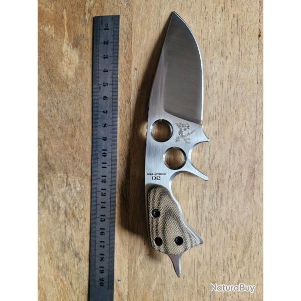 couteau POHL FORCE JAHRESMESSER 2009 en acier D2, s�rie limit�e + certificat + �tui kydex + pochette