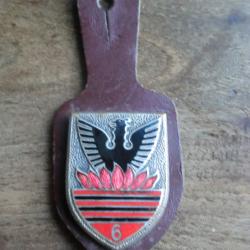 insigne &eacute;mail   6eme r&eacute;giment de chasseurs d'afrique  / andr&eacute; mardini 7rue st augustin paris 2&deg;