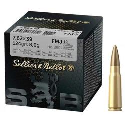Munitions Sellier & Bellot 7.62x39 FMJ x50
