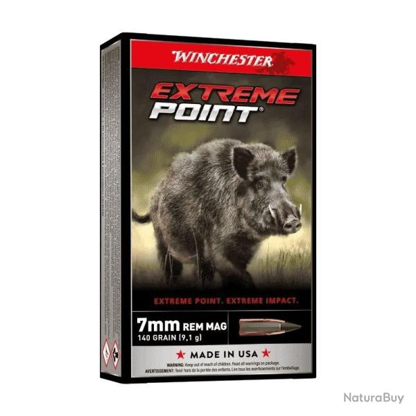 Munitions WINCHESTER 7RM Extreme Point 140gr x20