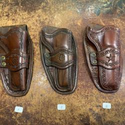 Holster en cuir repoussé pour Remington Pocket 1863