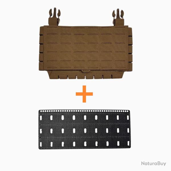 Multi Mission Placard Gen 2 Coyote Avec Base d'insert - Taille: Large