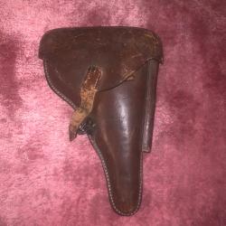 Etui P08 ww1 . Marquages LZA H Stettin . Made In Germany.